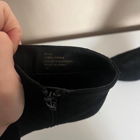 Black suede ankle boots - Picture 5 of 6